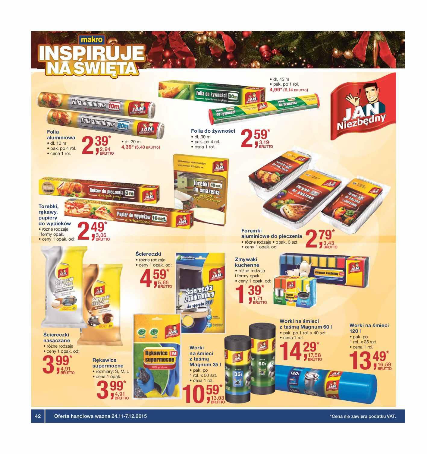 Gazetka promocyjna MAKRO do 07/12/2015 str.42