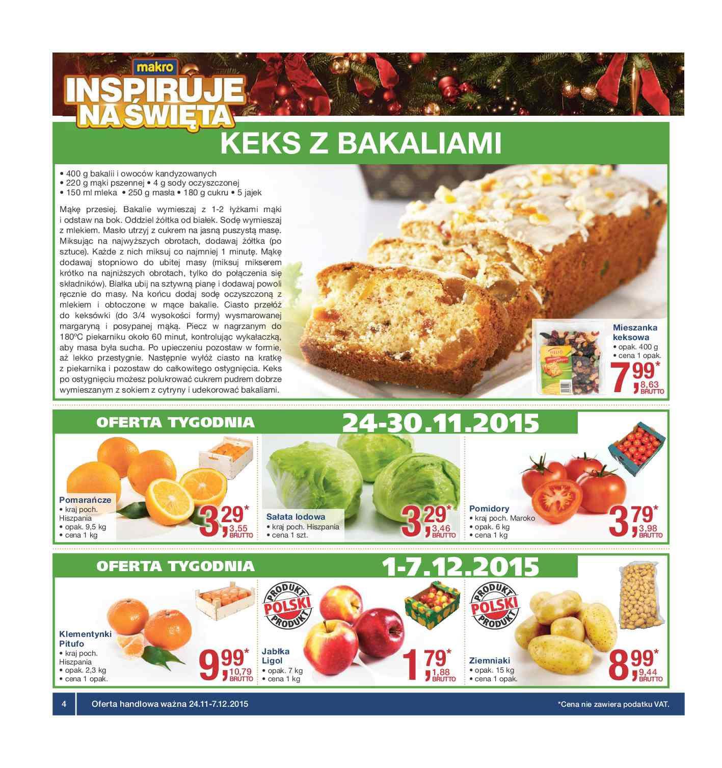 Gazetka promocyjna MAKRO do 07/12/2015 str.4