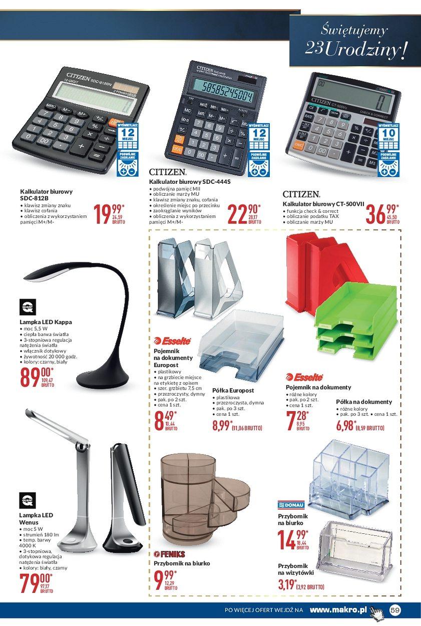 Gazetka promocyjna MAKRO do 09/10/2017 str.59