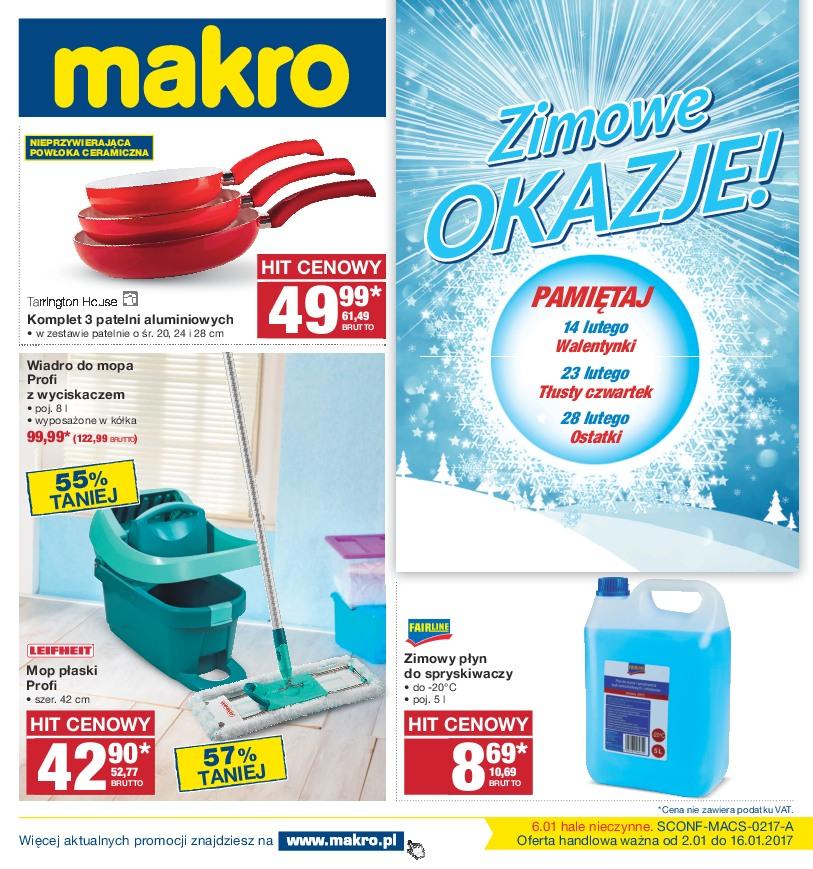 Gazetka promocyjna MAKRO do 16/01/2017 str.0