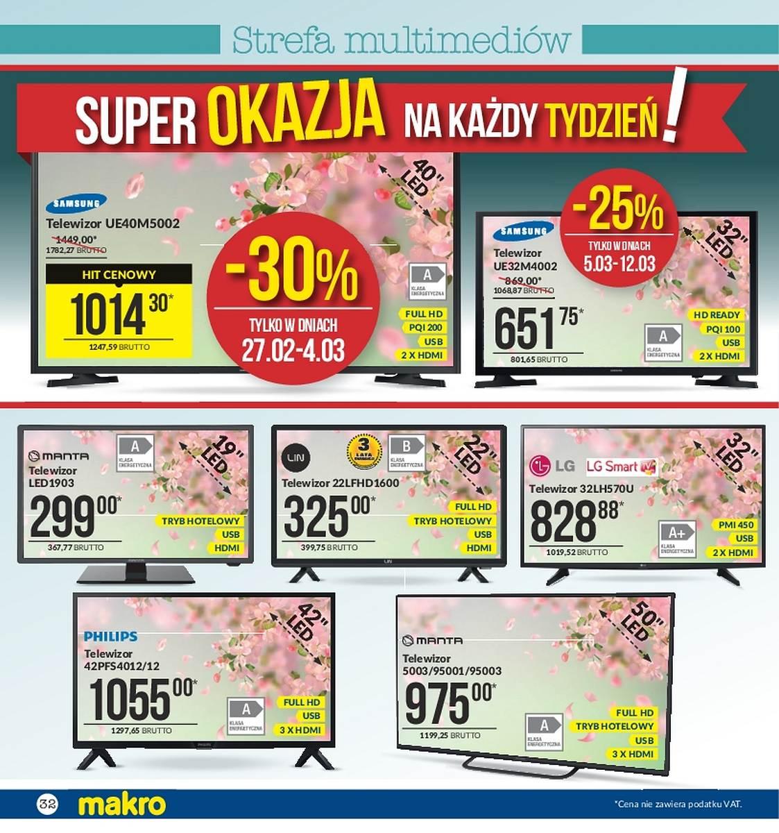 Gazetka promocyjna MAKRO do 12/03/2018 str.32