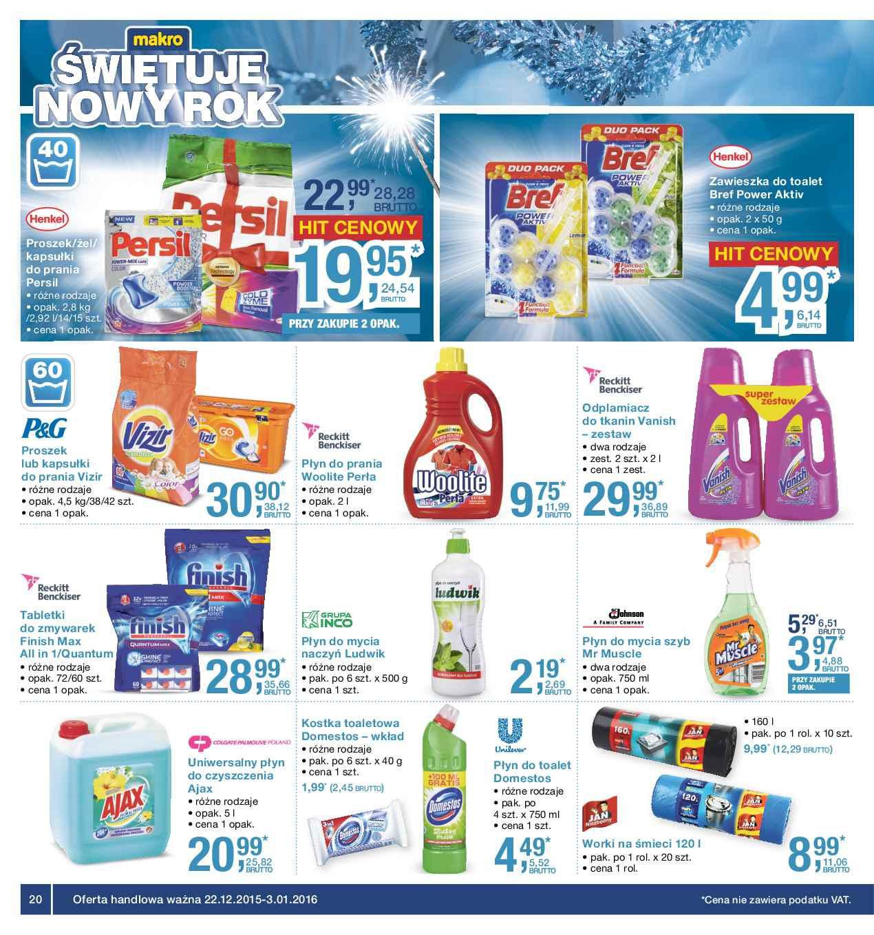 Gazetka promocyjna MAKRO do 03/01/2016 str.20