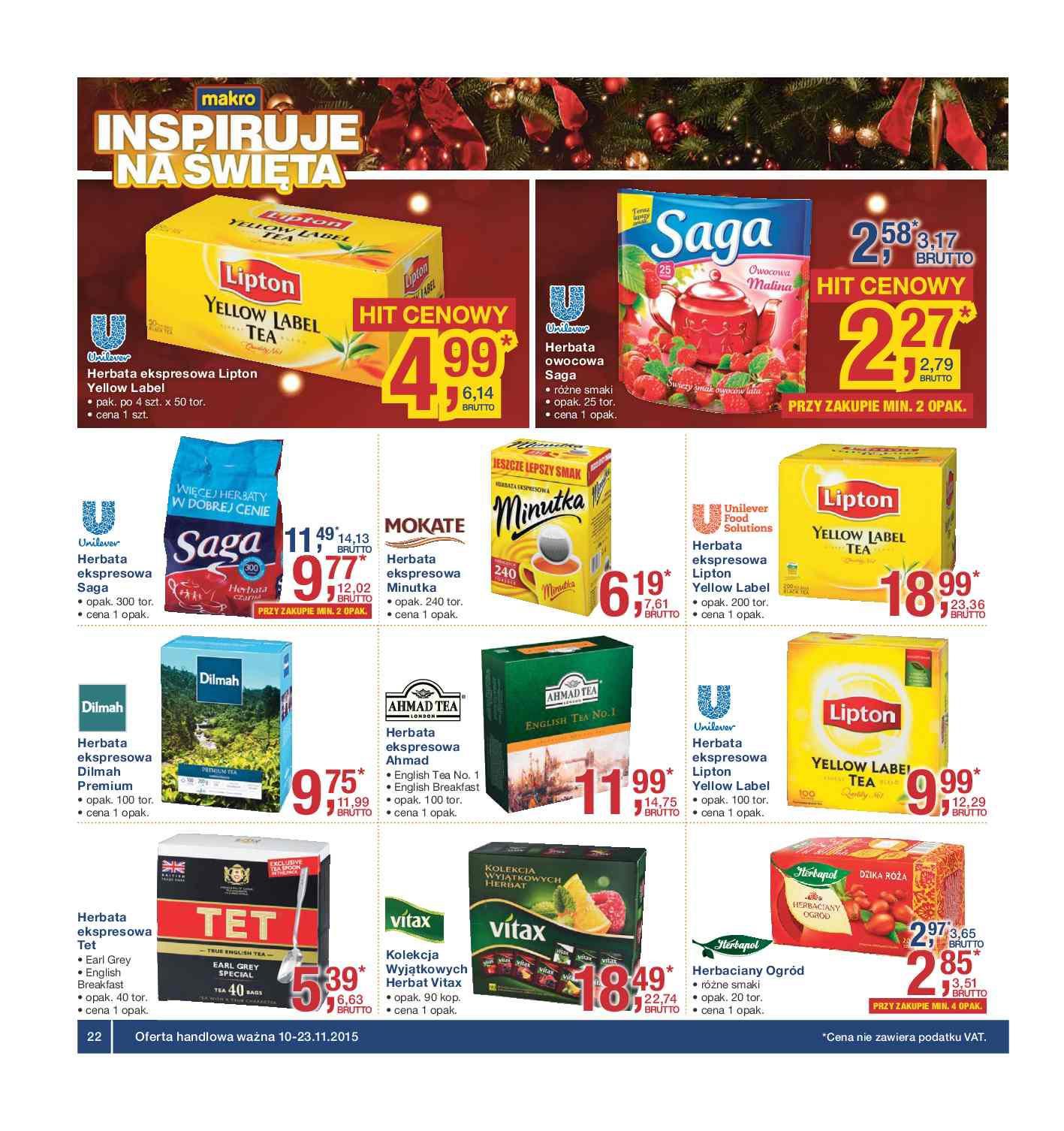 Gazetka promocyjna MAKRO do 23/11/2015 str.22