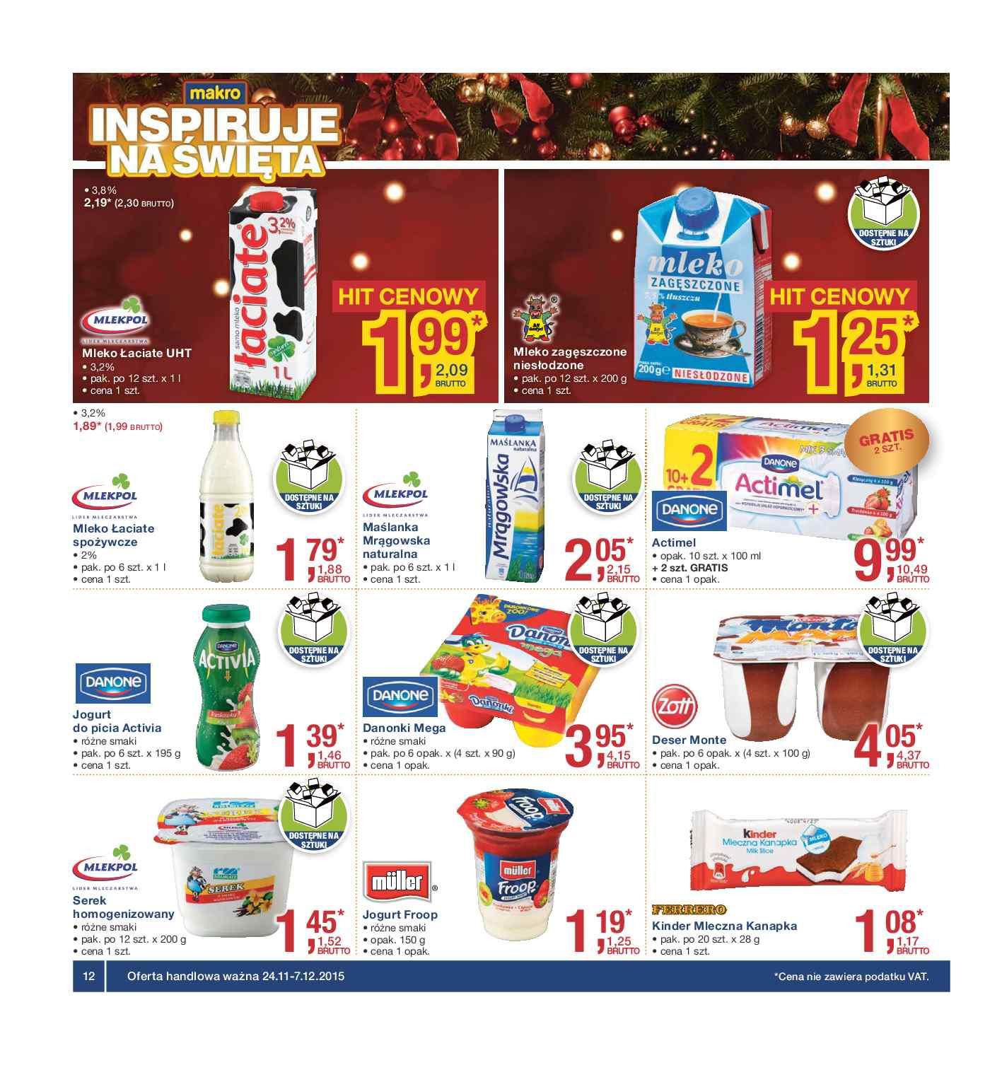 Gazetka promocyjna MAKRO do 07/12/2015 str.12