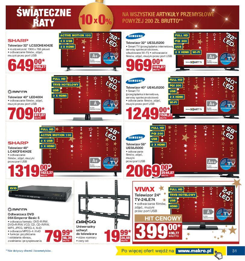 Gazetka promocyjna MAKRO do 21/11/2016 str.31