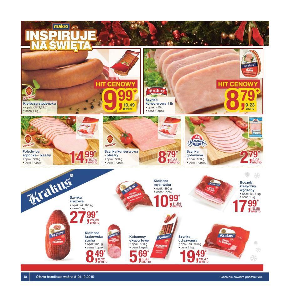 Gazetka promocyjna MAKRO do 24/12/2015 str.10