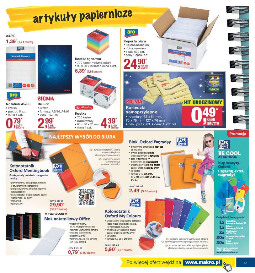 Gazetka promocyjna MAKRO do 26/09/2016 str.5