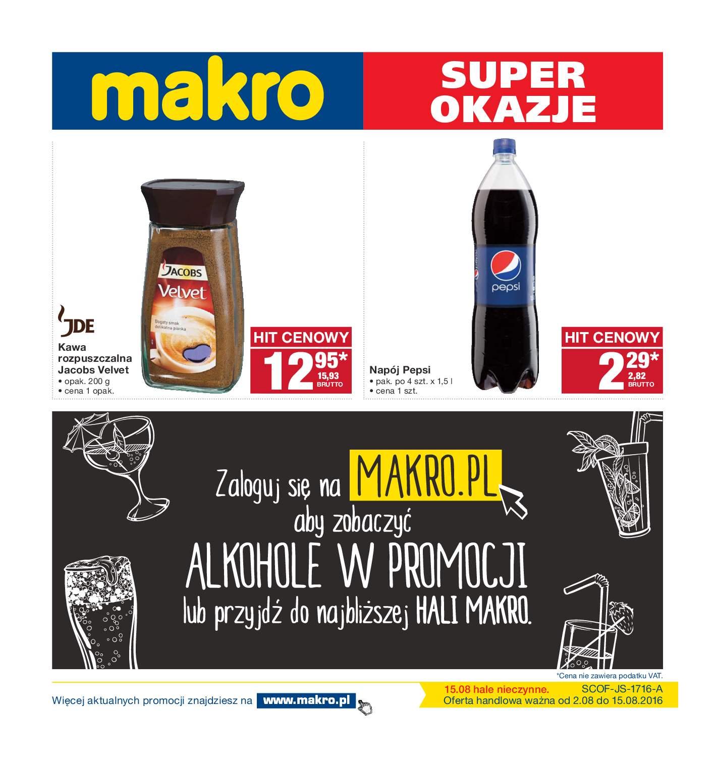 Gazetka promocyjna MAKRO do 15/08/2016 str.0
