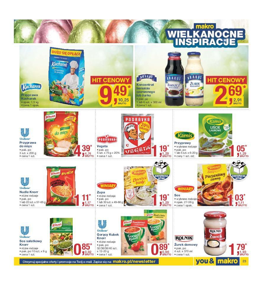 Gazetka promocyjna MAKRO do 14/03/2016 str.23