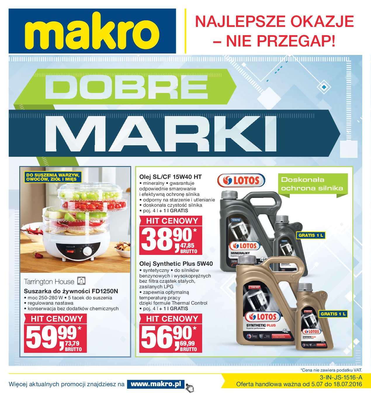 Gazetka promocyjna MAKRO do 18/07/2016 str.0