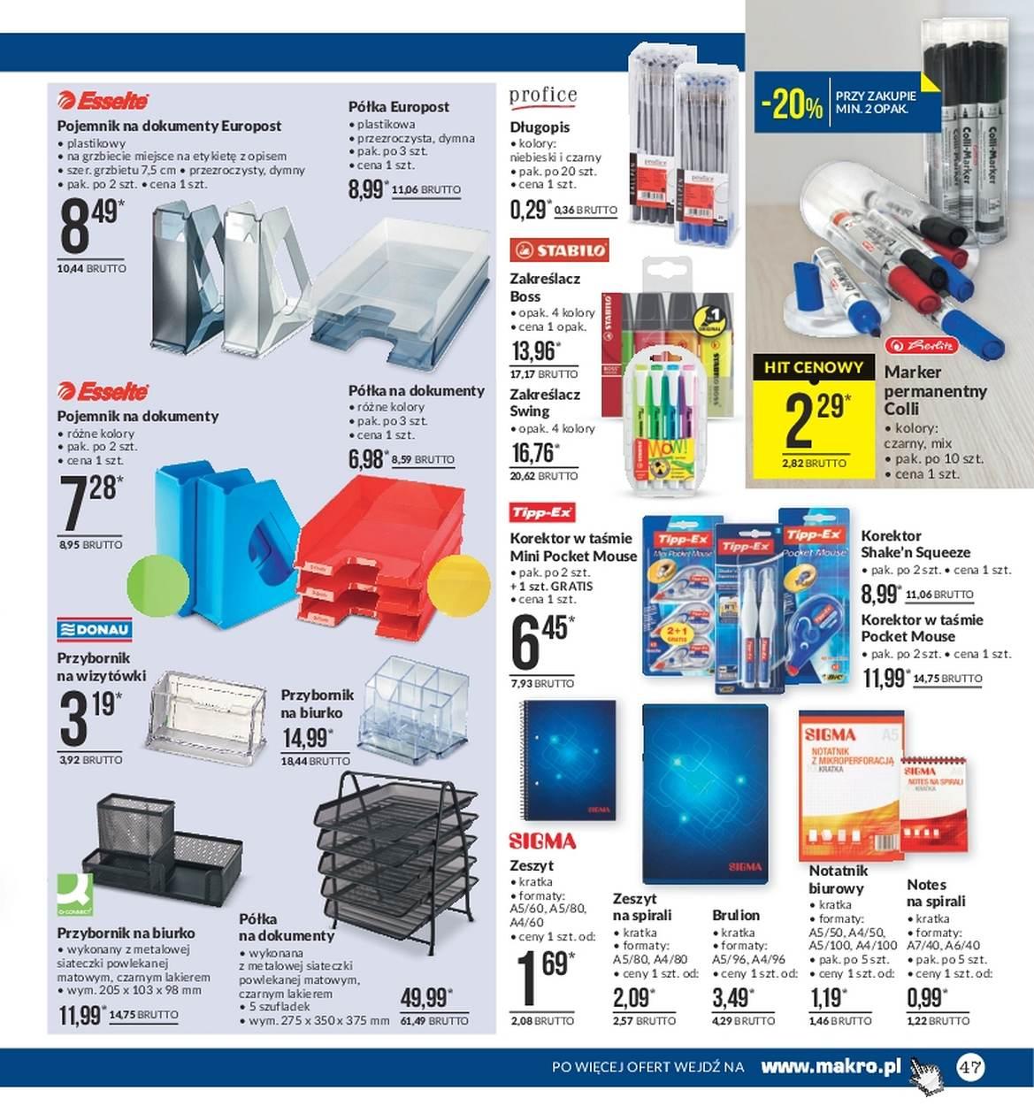 Gazetka promocyjna MAKRO do 06/11/2017 str.47