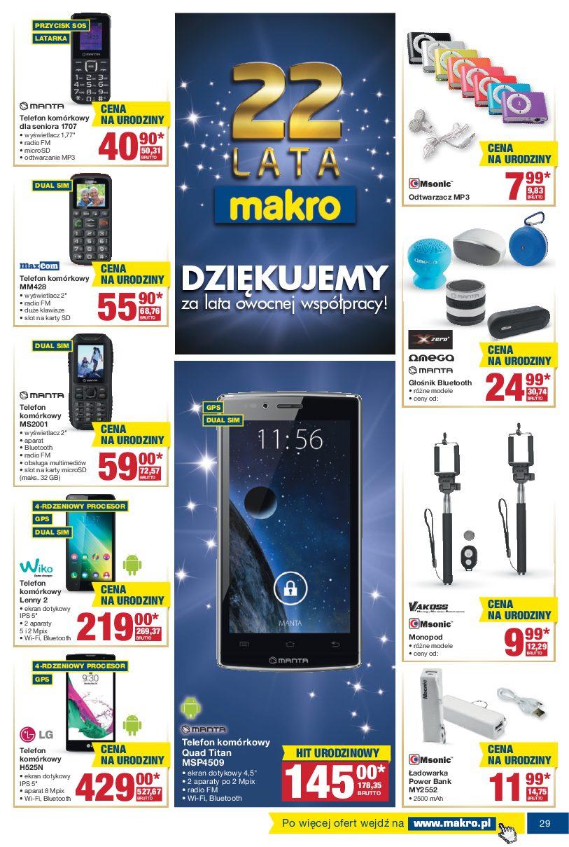 Gazetka promocyjna MAKRO do 07/11/2016 str.29