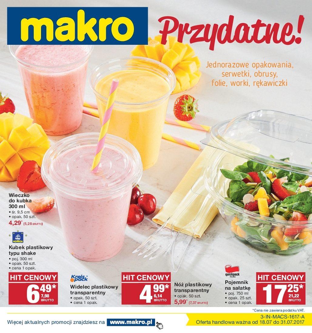 Gazetka promocyjna MAKRO do 31/07/2017 str.1