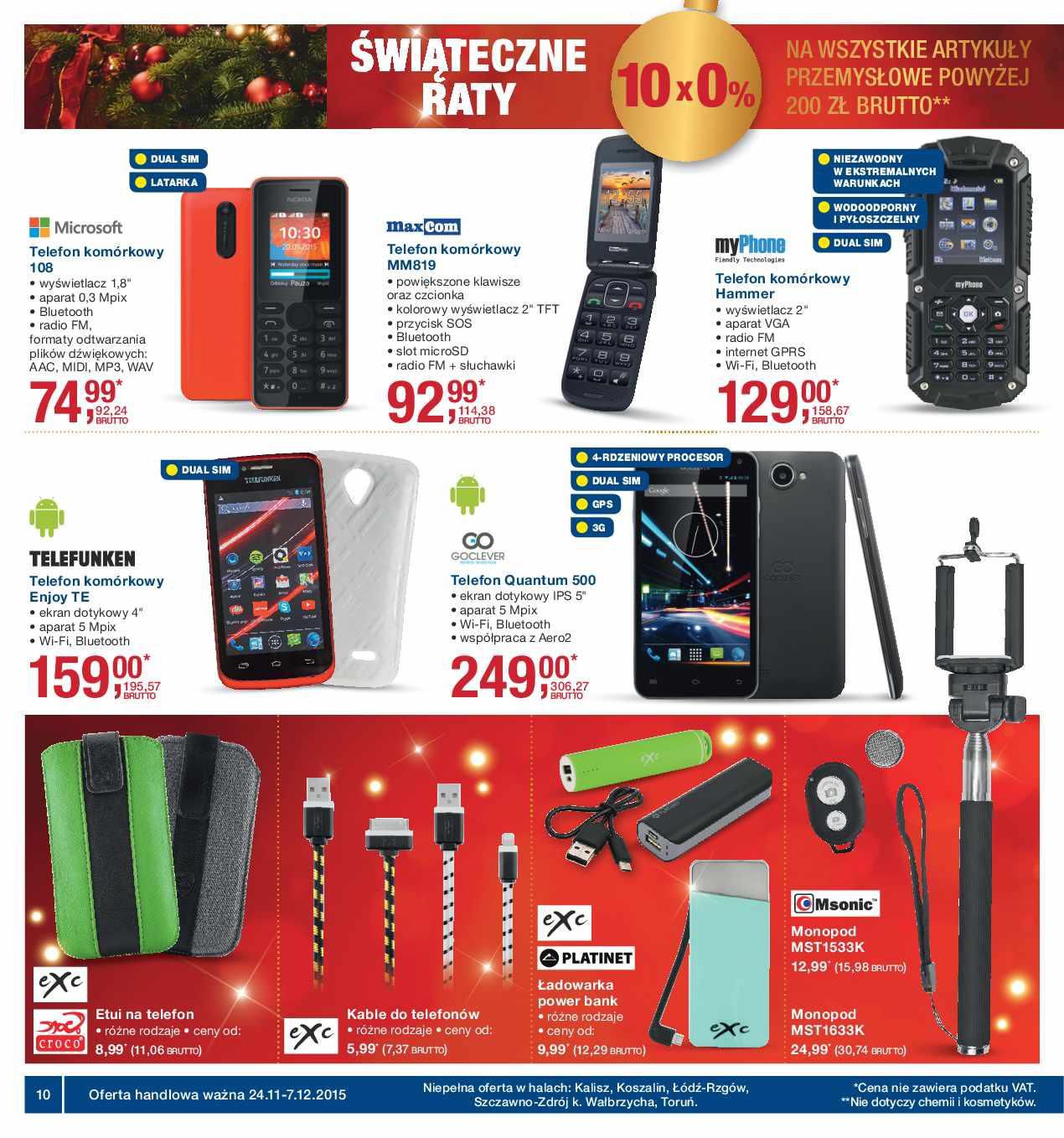 Gazetka promocyjna MAKRO do 07/12/2015 str.10