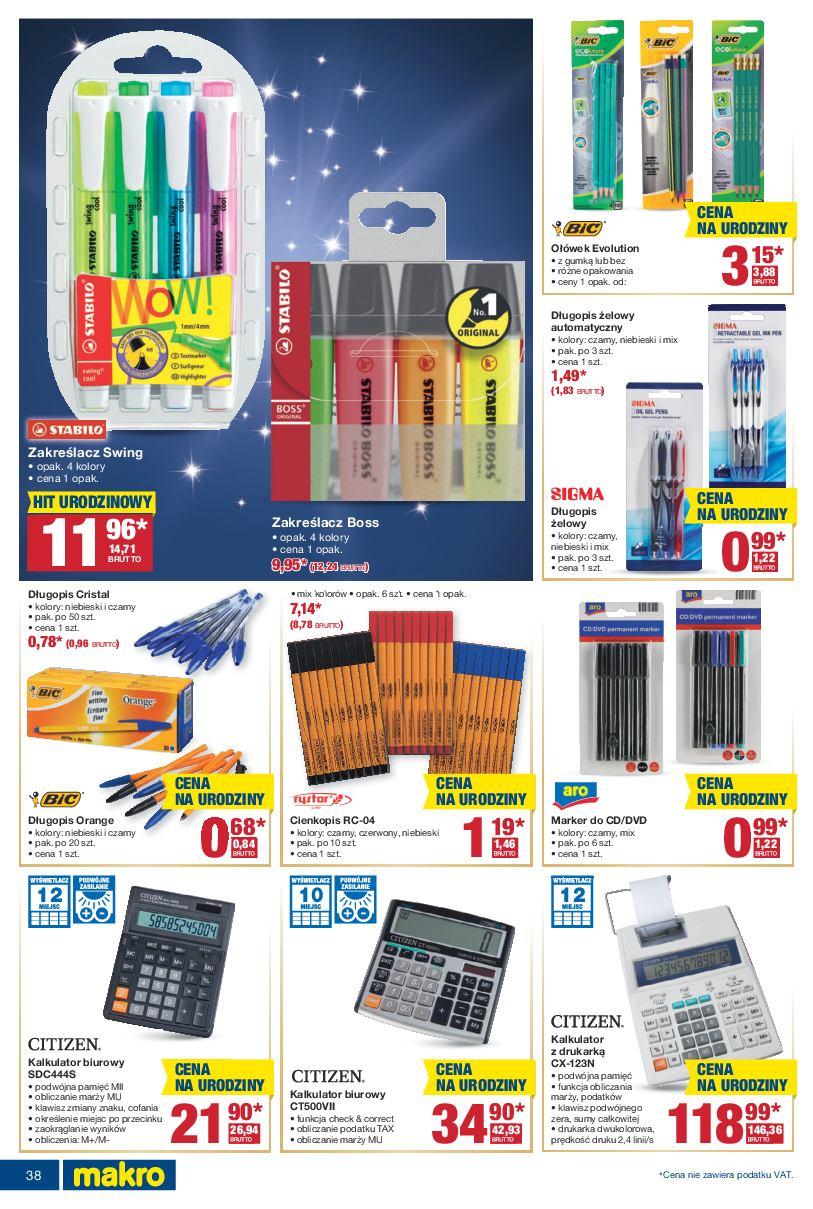 Gazetka promocyjna MAKRO do 07/11/2016 str.38