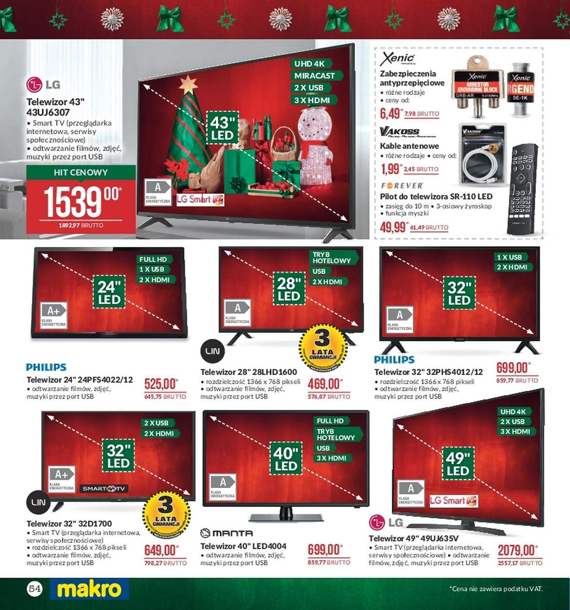 Gazetka promocyjna MAKRO do 20/11/2017 str.54