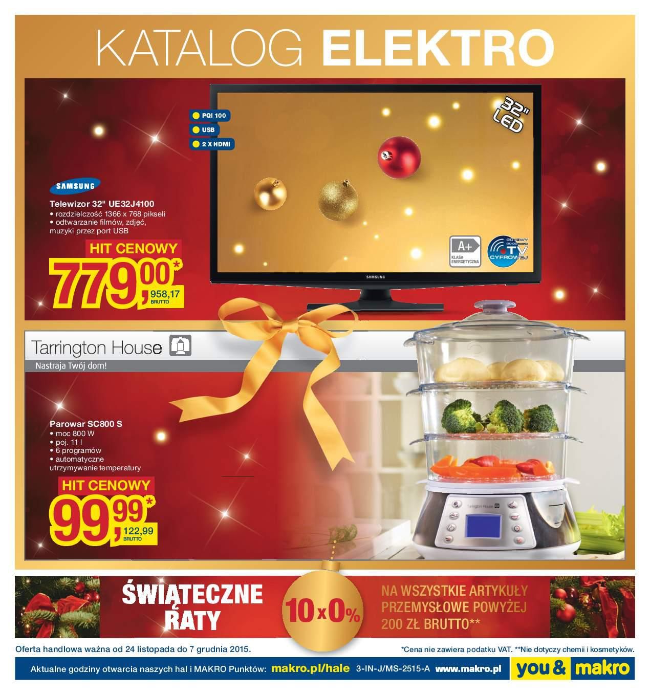 Gazetka promocyjna MAKRO do 07/12/2015 str.0