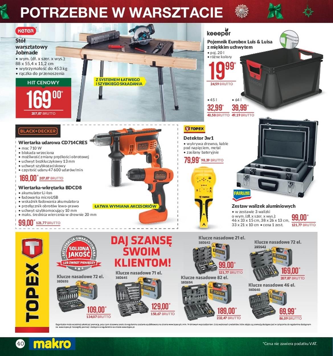 Gazetka promocyjna MAKRO do 24/12/2017 str.40