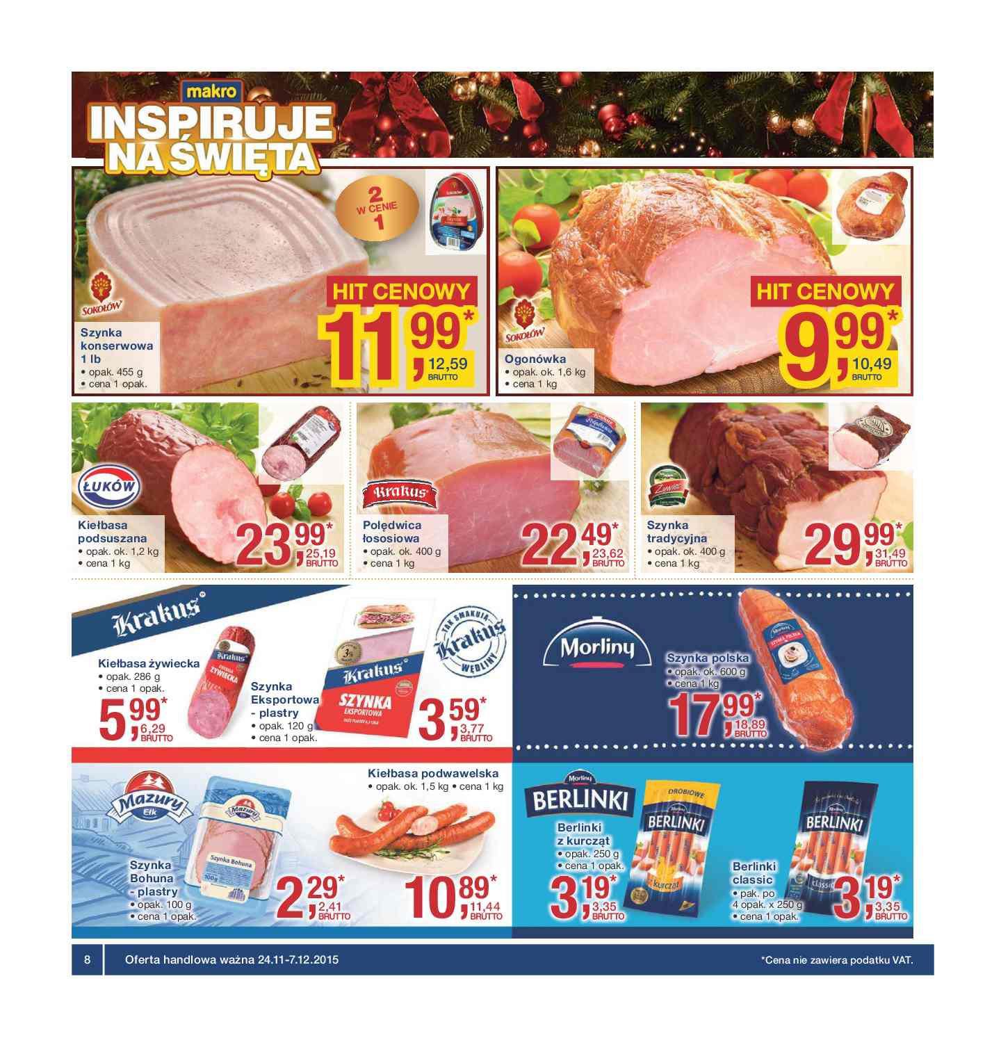 Gazetka promocyjna MAKRO do 07/12/2015 str.8