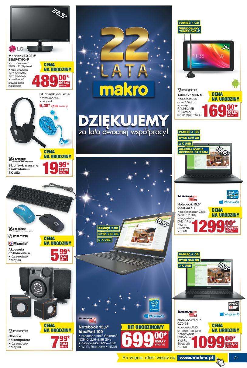 Gazetka promocyjna MAKRO do 10/10/2016 str.21