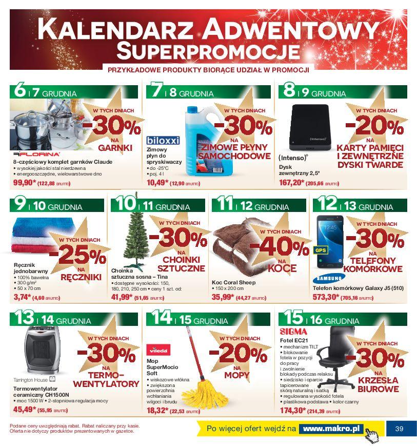 Gazetka promocyjna MAKRO do 24/12/2016 str.39