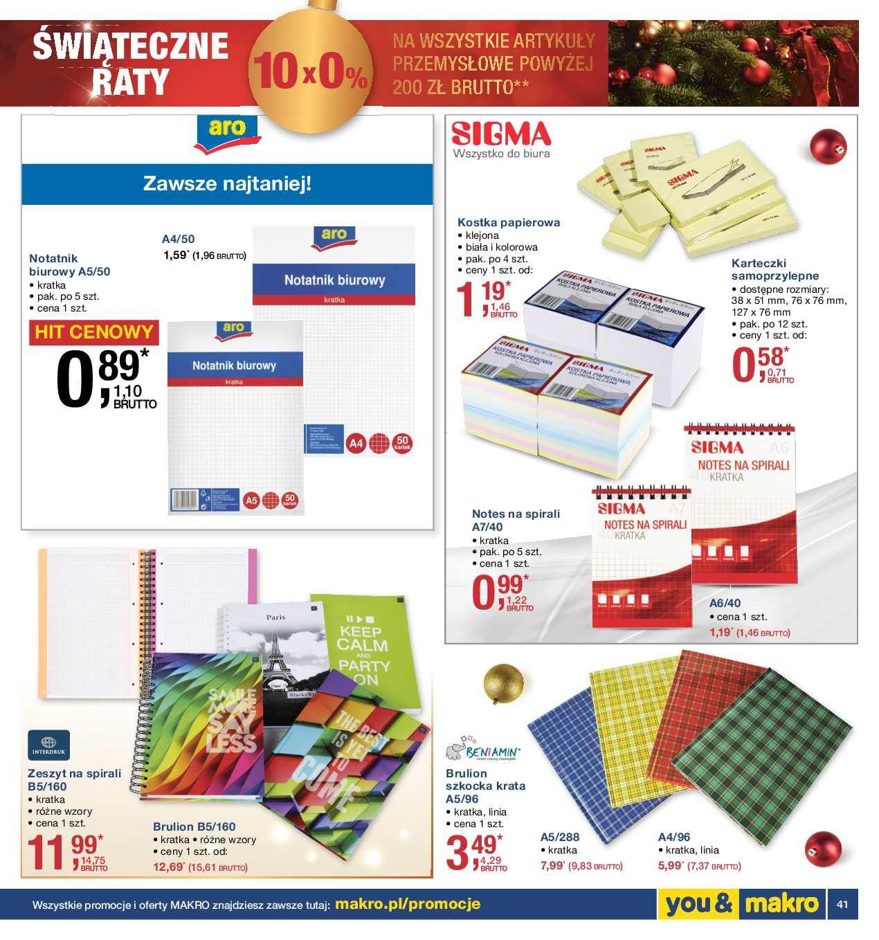 Gazetka promocyjna MAKRO do 07/12/2015 str.41