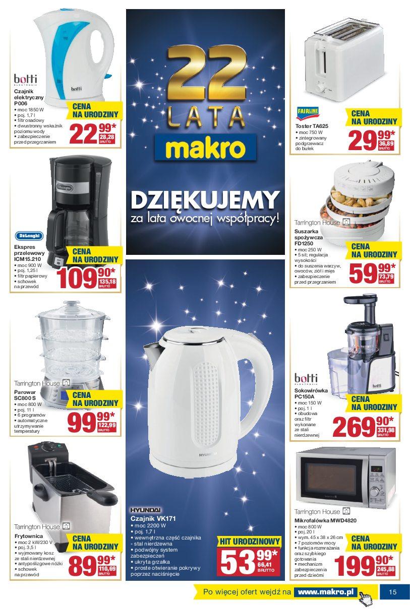 Gazetka promocyjna MAKRO do 07/11/2016 str.15