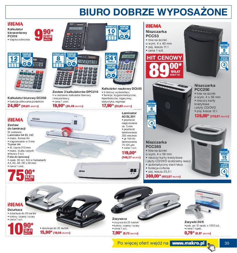 Gazetka promocyjna MAKRO do 12/09/2016 str.35