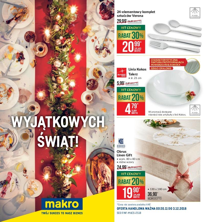 Gazetka promocyjna MAKRO do 03/12/2018 str.1