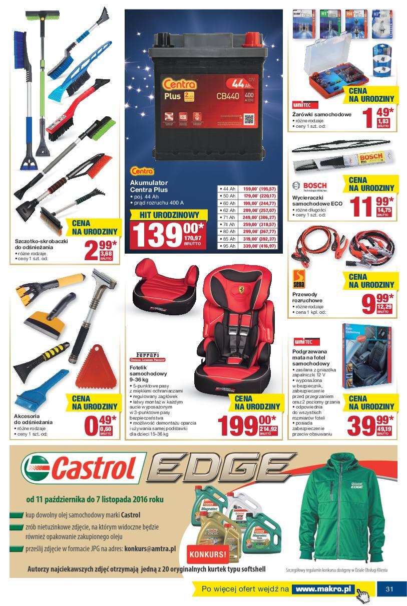 Gazetka promocyjna MAKRO do 24/10/2016 str.31