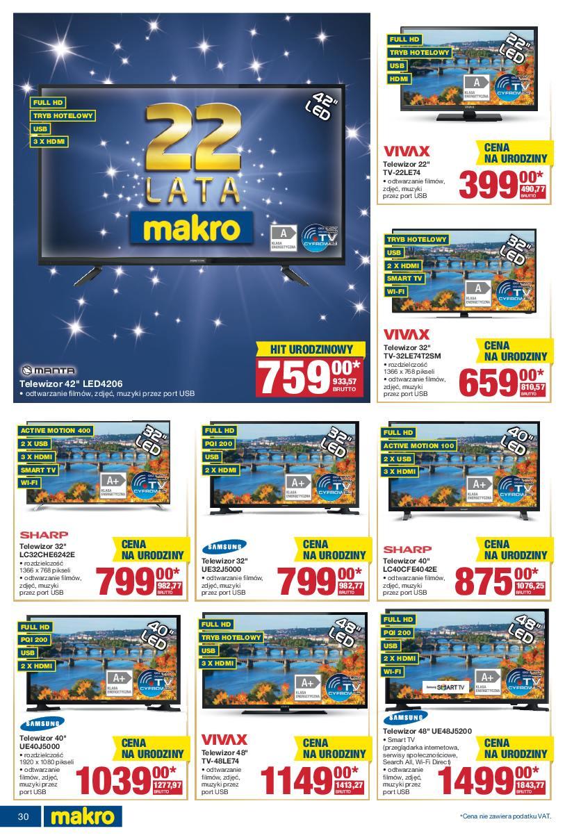 Gazetka promocyjna MAKRO do 07/11/2016 str.30