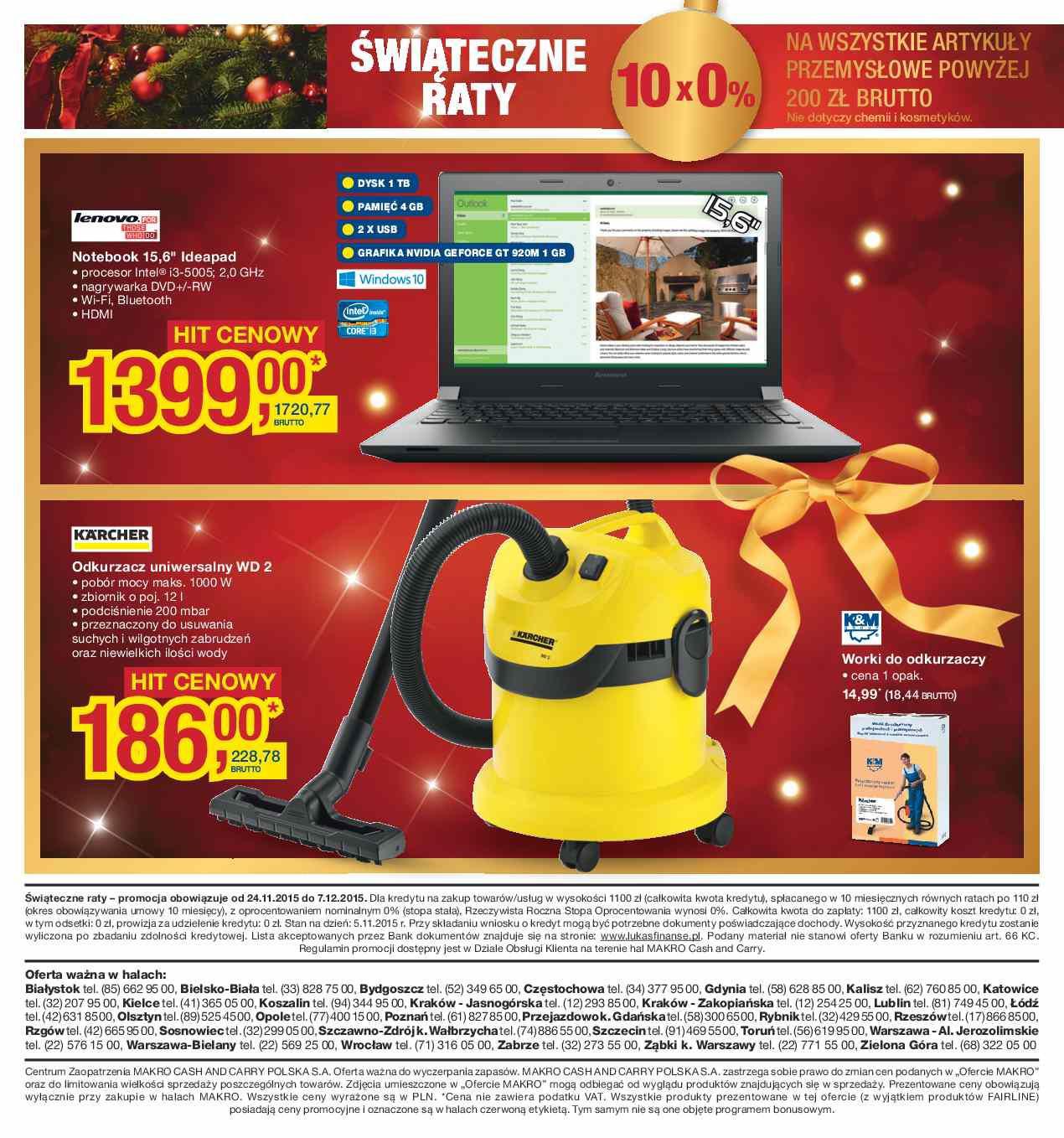 Gazetka promocyjna MAKRO do 07/12/2015 str.16