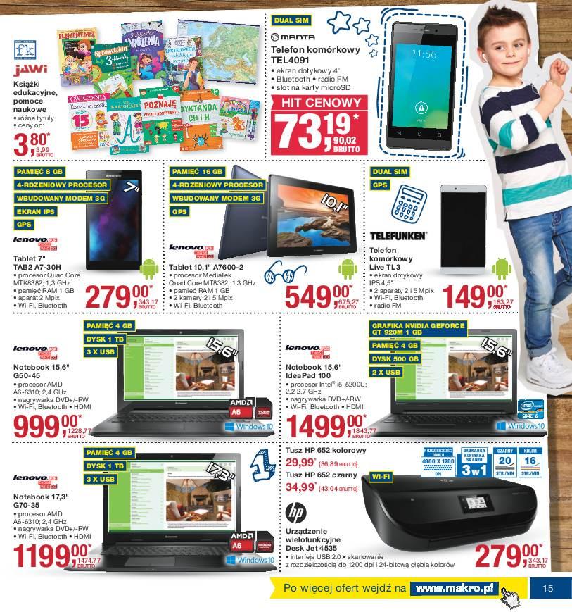 Gazetka promocyjna MAKRO do 29/08/2016 str.15