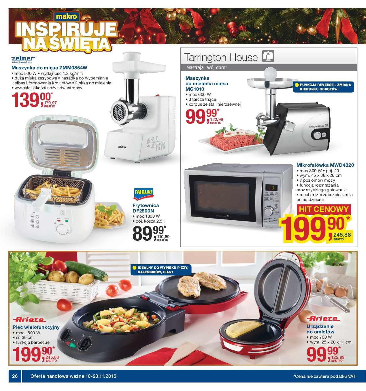 Gazetka promocyjna MAKRO do 23/11/2015 str.26