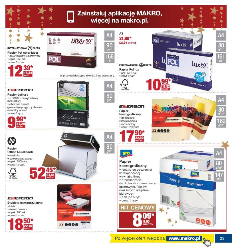 Gazetka promocyjna MAKRO do 05/12/2016 str.29