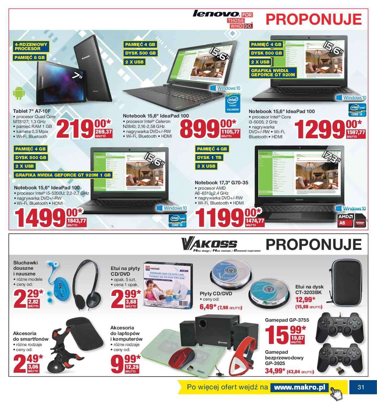 Gazetka promocyjna MAKRO do 18/07/2016 str.31