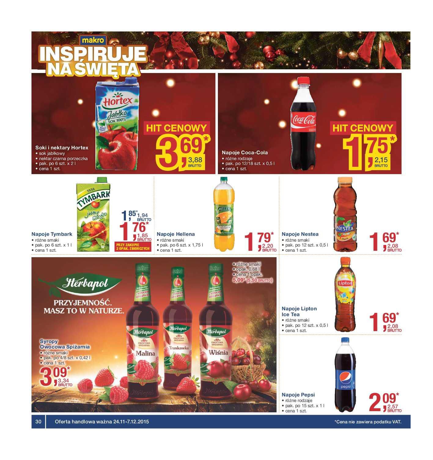 Gazetka promocyjna MAKRO do 07/12/2015 str.30