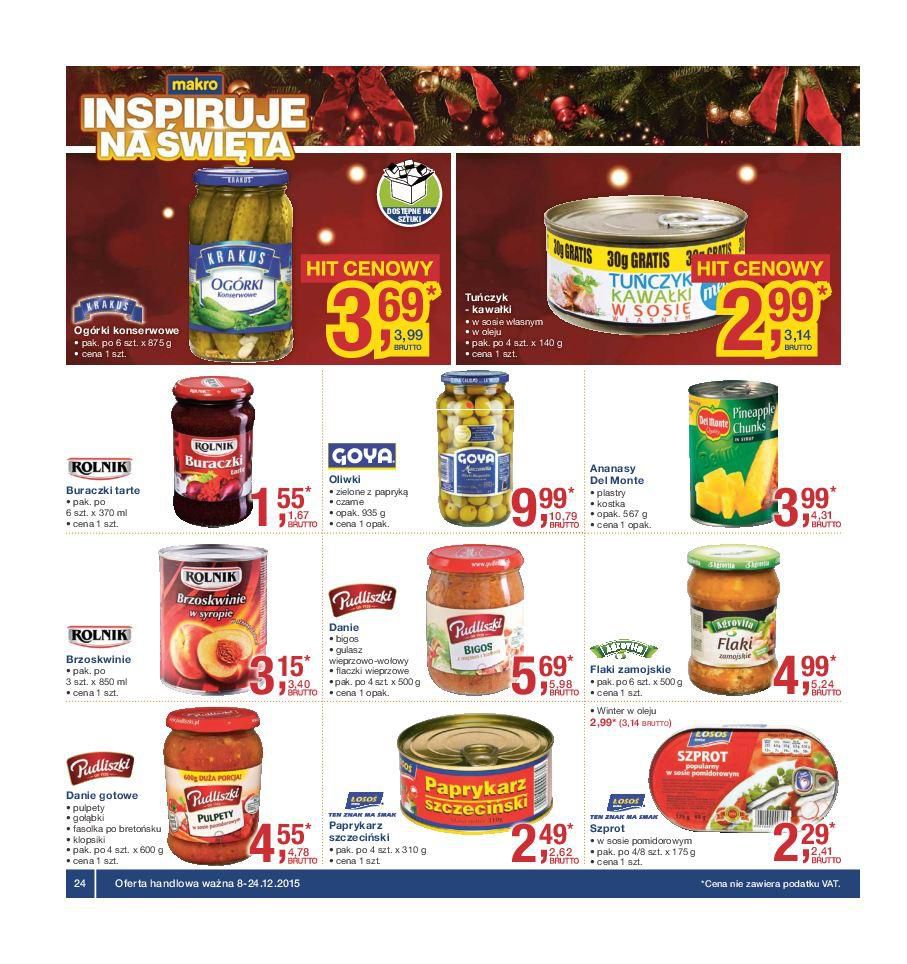 Gazetka promocyjna MAKRO do 24/12/2015 str.24