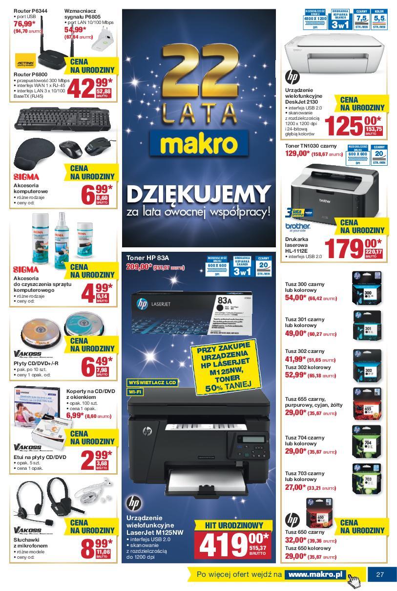 Gazetka promocyjna MAKRO do 07/11/2016 str.27