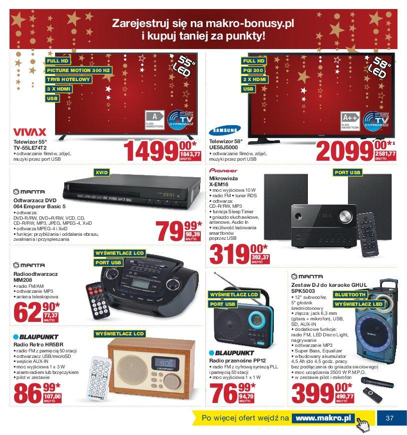 Gazetka promocyjna MAKRO do 24/12/2016 str.37