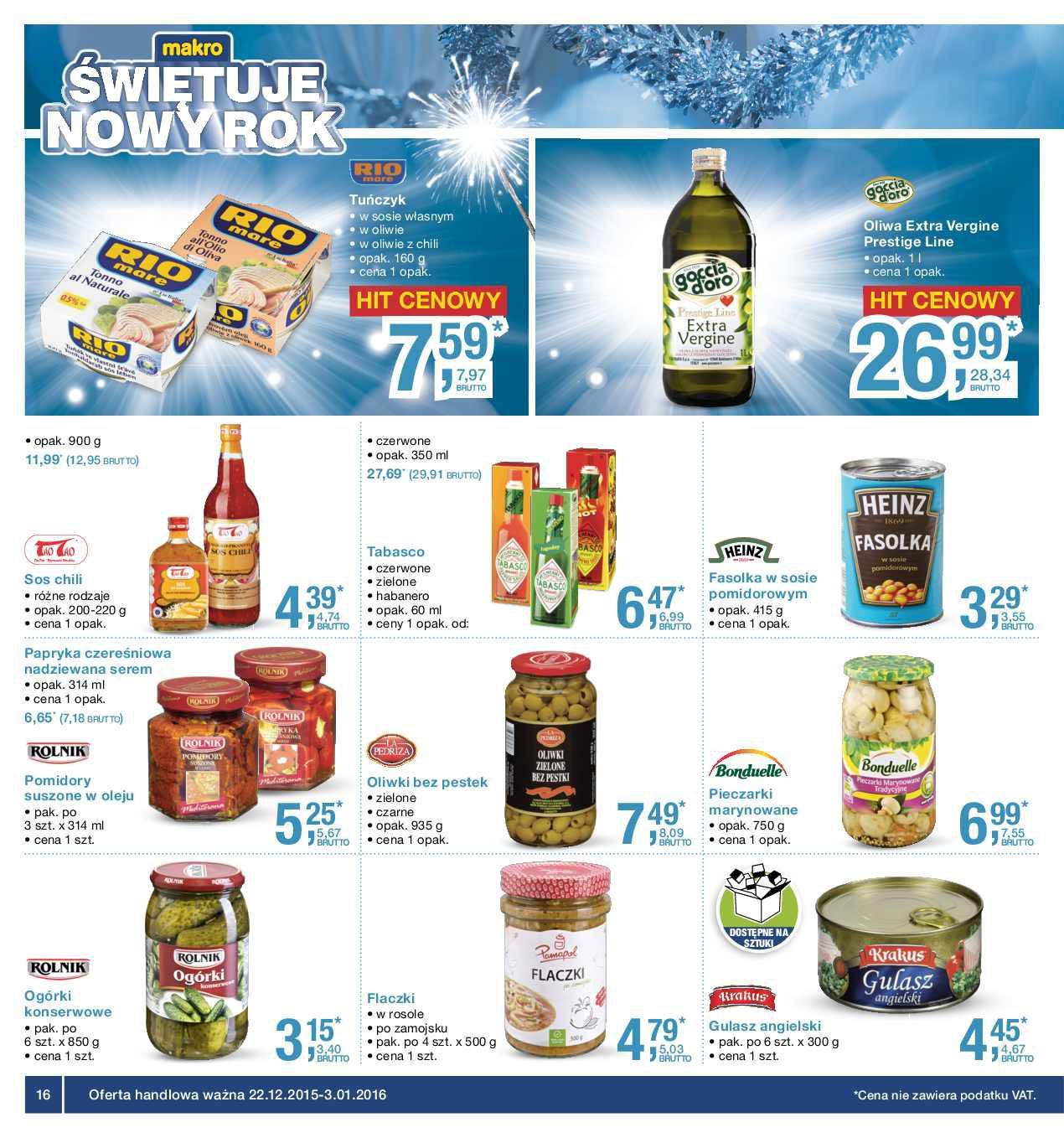 Gazetka promocyjna MAKRO do 03/01/2016 str.16