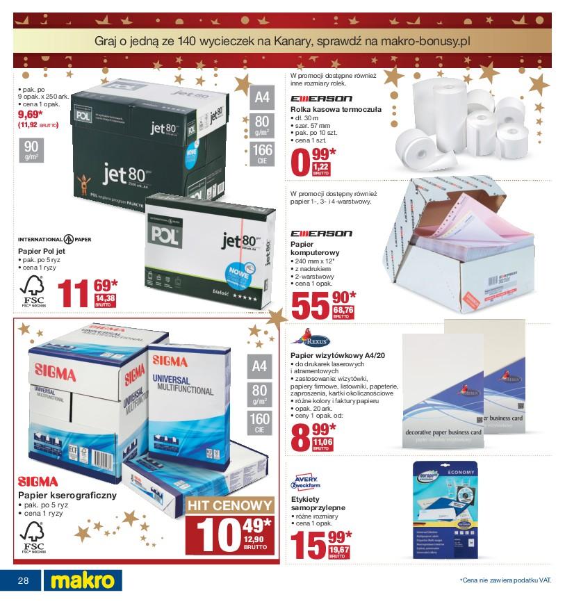 Gazetka promocyjna MAKRO do 21/11/2016 str.28