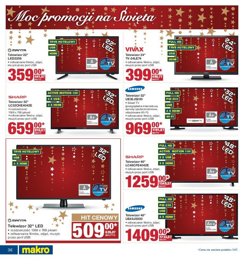 Gazetka promocyjna MAKRO do 24/12/2016 str.36