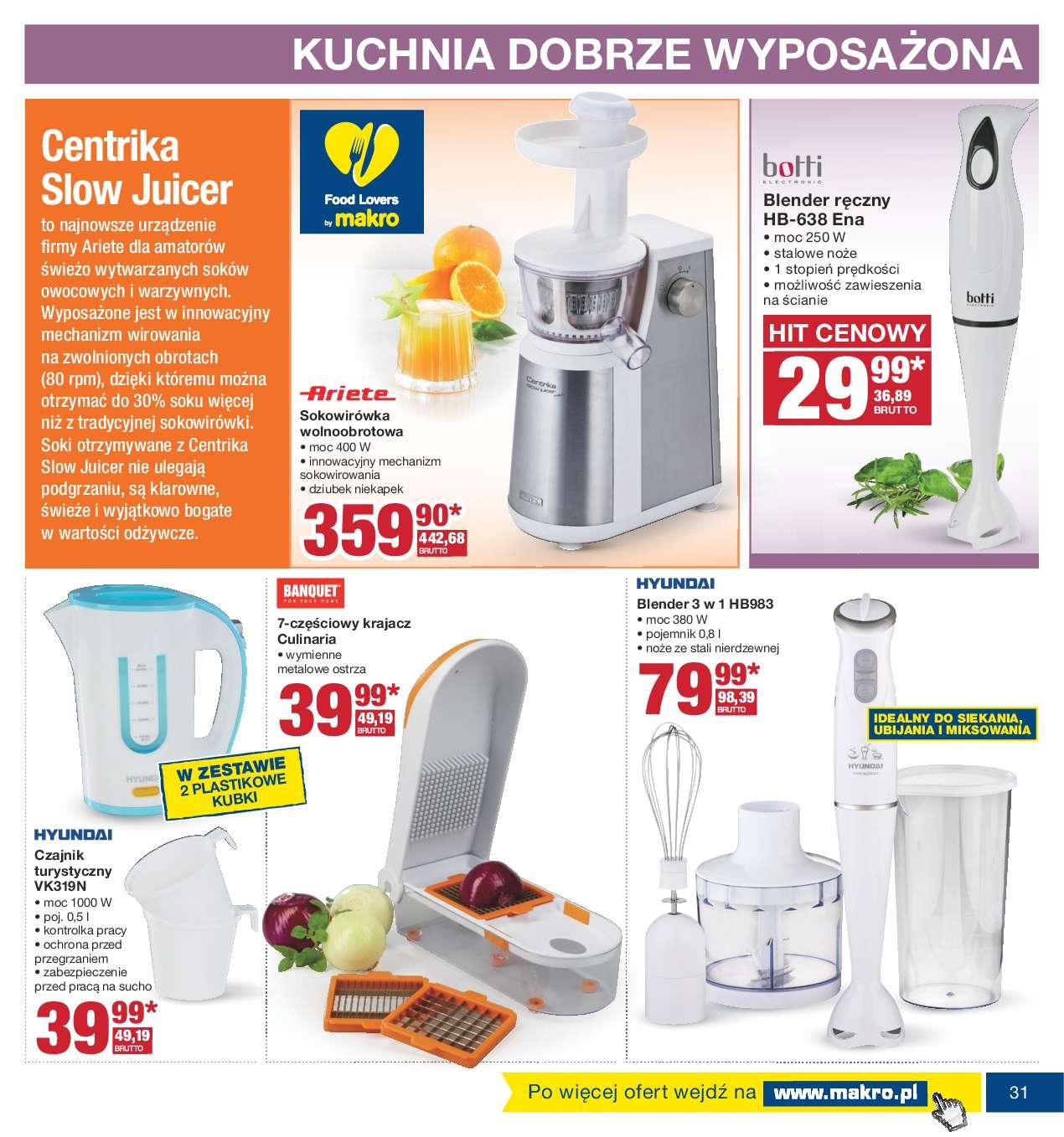 Gazetka promocyjna MAKRO do 15/08/2016 str.31