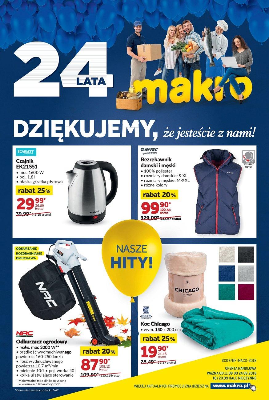 Gazetka promocyjna MAKRO do 24/09/2018 str.1