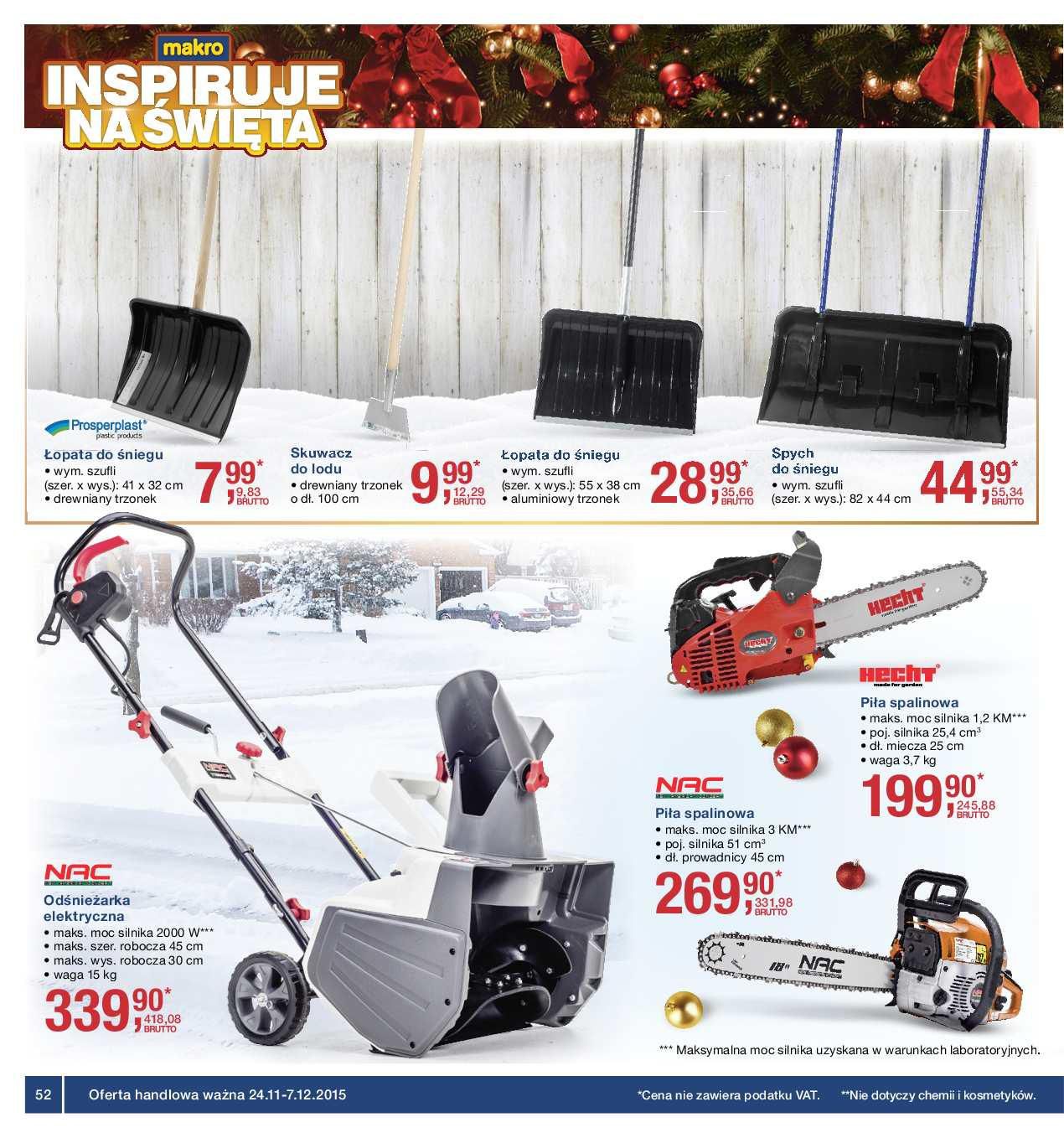 Gazetka promocyjna MAKRO do 07/12/2015 str.52