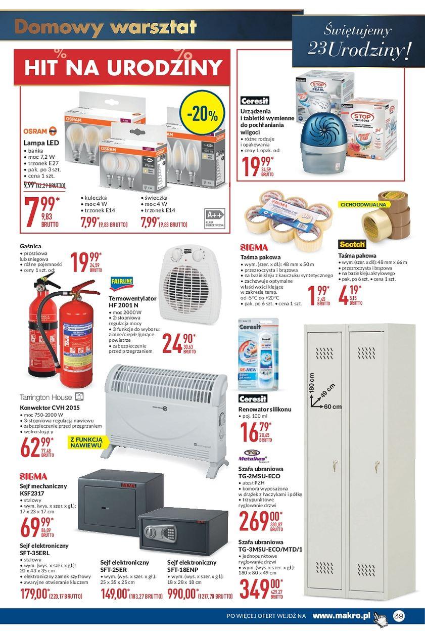 Gazetka promocyjna MAKRO do 09/10/2017 str.39