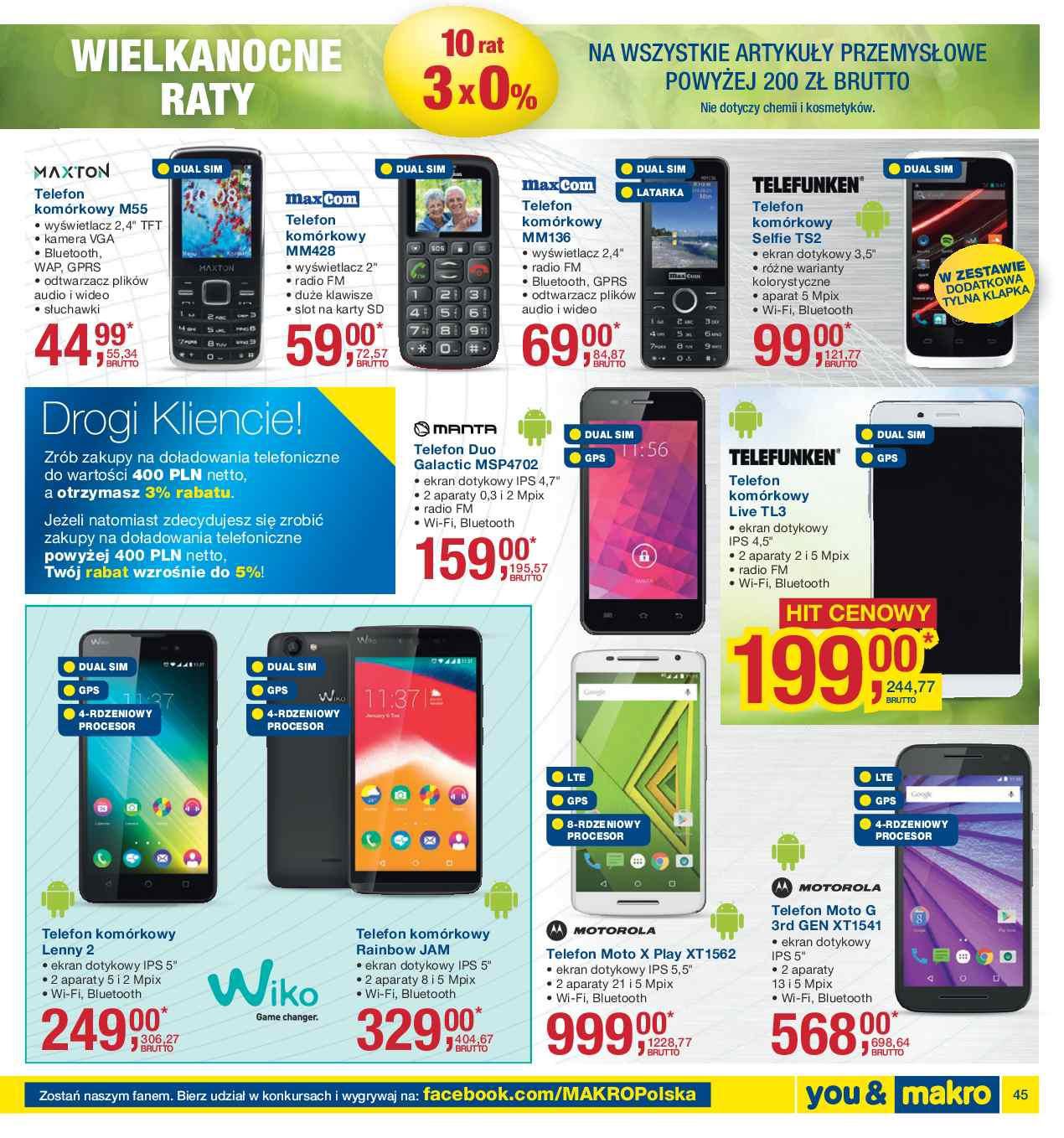 Gazetka promocyjna MAKRO do 28/03/2016 str.45