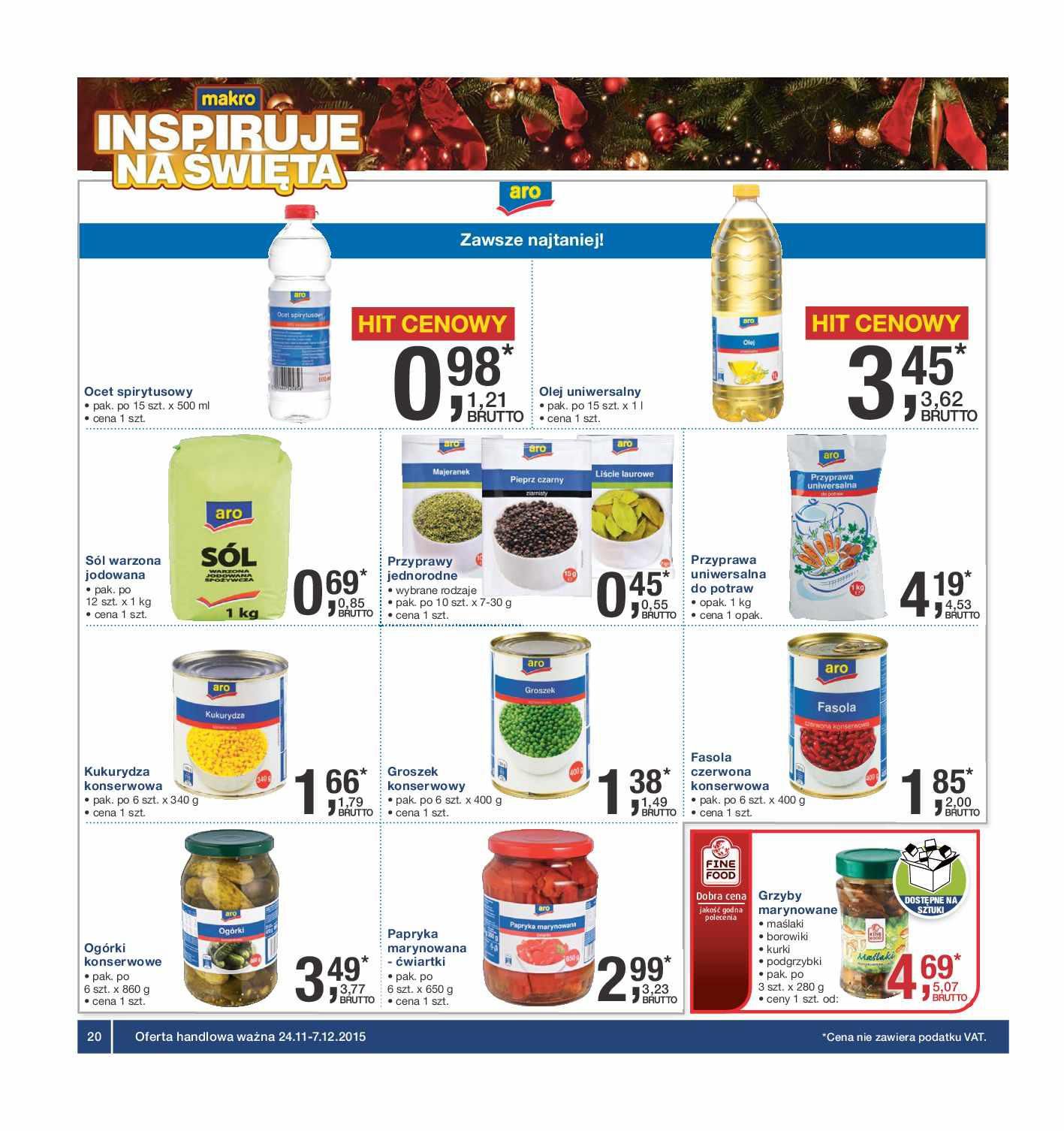 Gazetka promocyjna MAKRO do 07/12/2015 str.20