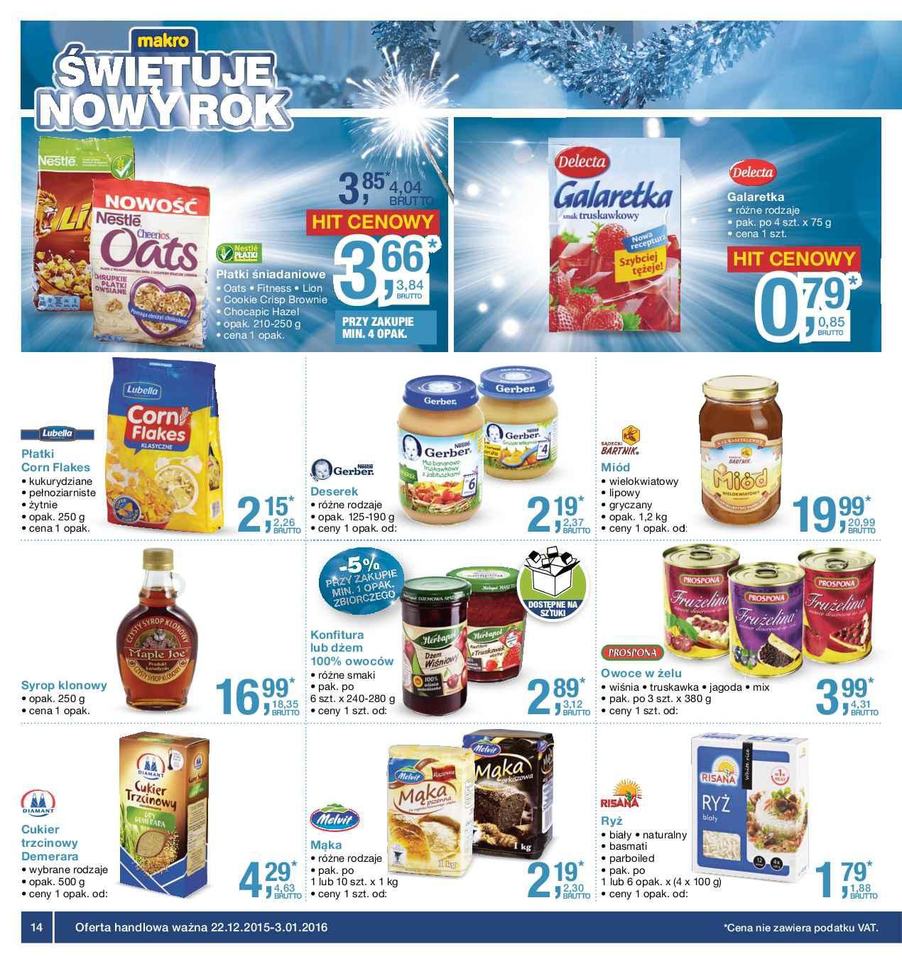 Gazetka promocyjna MAKRO do 03/01/2016 str.14